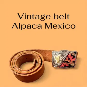 빈티지 알파카 벨트 멕시코제 레어 alpaca mexico