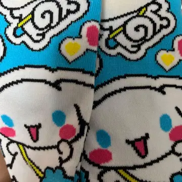 캐릭터 삭스 블루 화이트 핑크