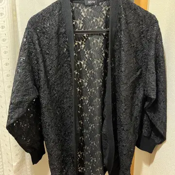 블랙 레이스 가디건 긴팔