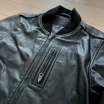 고급! PHONO 양가죽 MA-1 가죽 자켓 밀리터리 라이더