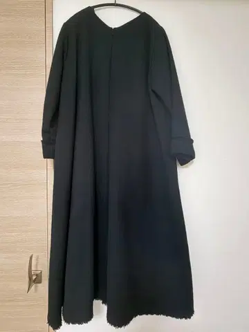 uncrave 프린지 트위드 원피스 블랙