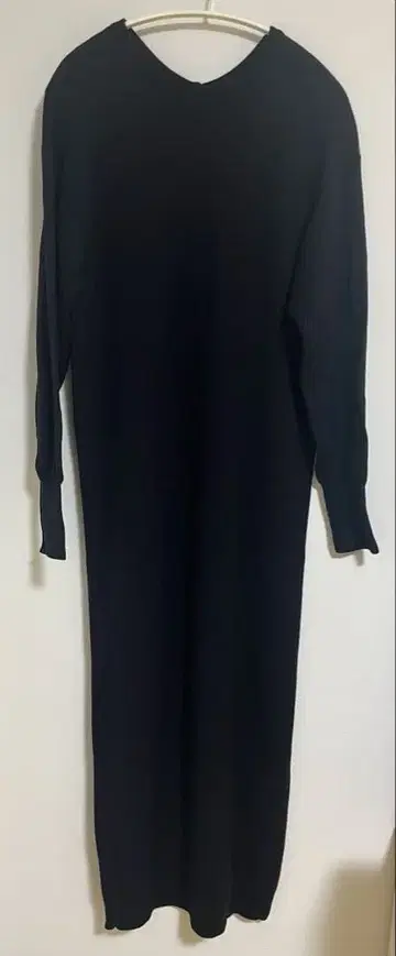 Plage 니트 롱 원피스 블랙