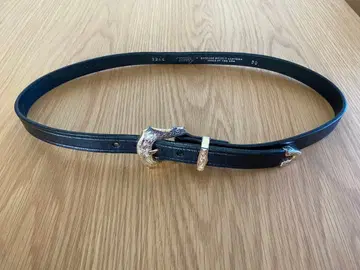 TORY 가죽 웨스턴 벨트 블랙 30