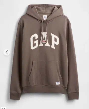 GAP 로고 후드티 브라운 브라운 속기모