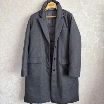 띠어리 럭스 다운 체스터 코트 40 그레이