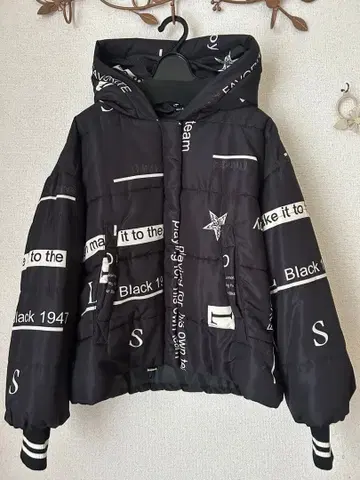 새상품급 블랙 충전솜 다운 자켓 아우터 cote