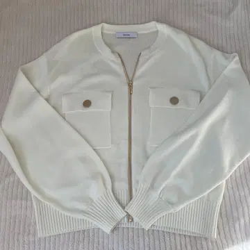 FENNEL 화이트 니트 가디건