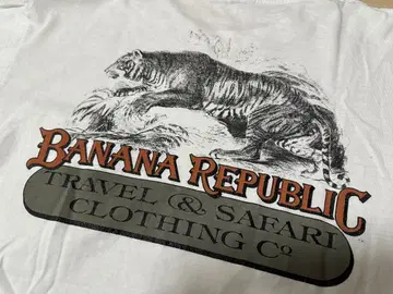 바나나리퍼블릭 애니멀 T셔츠 호랑이 싱글 스티치 90s 빈티지