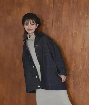 hinati 오버 데님 자켓