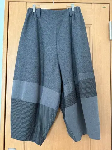 [ m-mefu ] 그레이 사루엘 팬츠