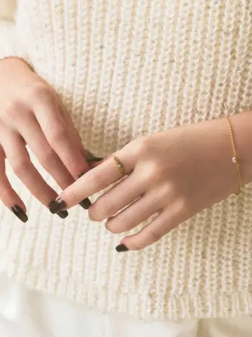 odul 콜라보 ] 도트 하프 이터니티 반지 cohina 코히나