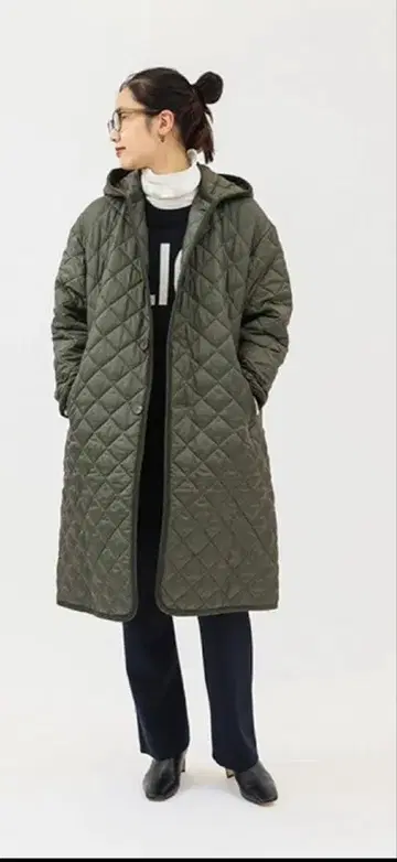 FRAMeWORK [ LAVENHAM ] 별주 후드 퀼팅 코트