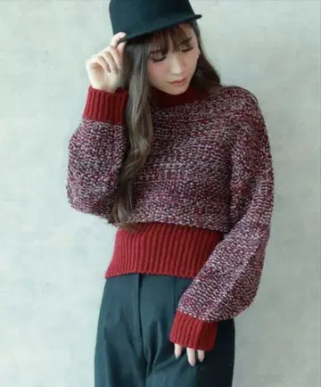 eimy istoire 믹스 컬러 니트 풀오버