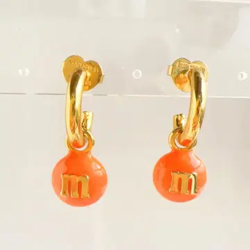 케이트 스페이드 m&m 초콜릿 캔디 귀걸이 오렌지 컬러