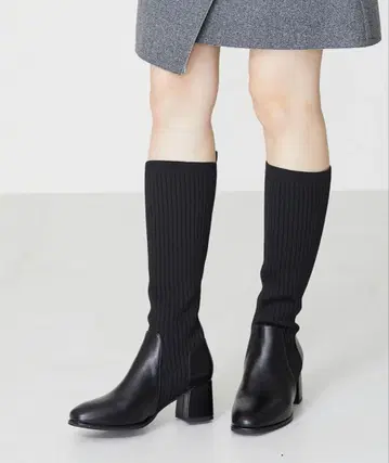 니트 롱힐 부츠 오리엔탈 트래픽 블랙 M 23~23.5