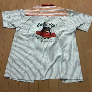 KAWATANI 서핑 디자인 반팔 셔츠 S 사이즈