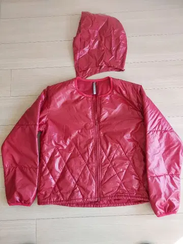 힐 크릭 노카라 자켓 레드