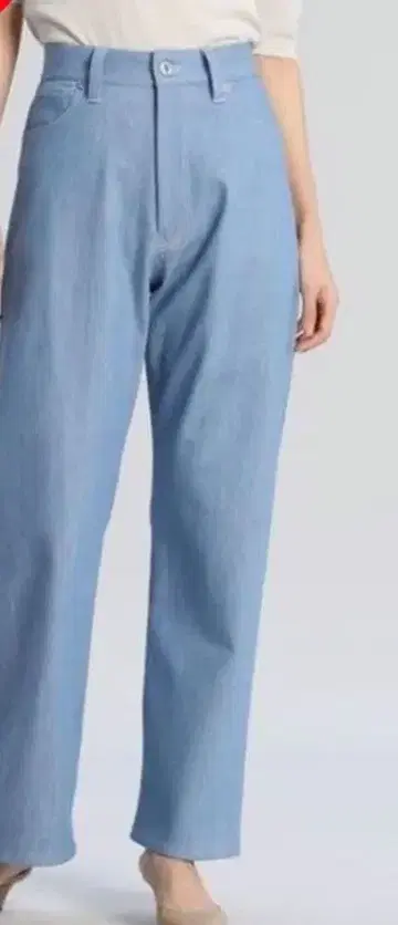 International 라이트 블루 스트레이트 데님 S