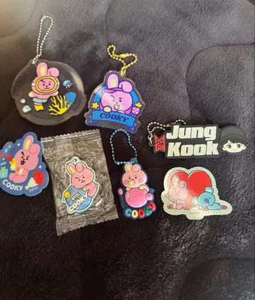 BTS BT21 COOKY 정국 키링 씰 7개 세트