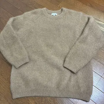 새상품급 BEAUTY&YOUTH 헤어리 하프 아제 스웨터 M 모