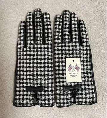 스마트폰 터치 가능 양가죽과 MOON 원단 장갑 미사용품