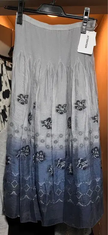 하모니카 리버서블 꽃무늬 패널 스커트