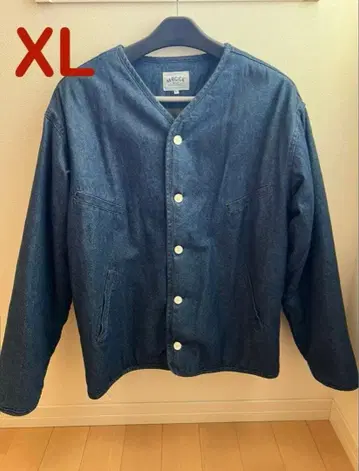 Karaku 안감 퀼팅 충전솜 데님 자켓 반텐 카라쿠