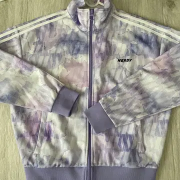 NERDY Atoms 퍼플 계열 올 패턴 트랙 자켓 S 사이즈