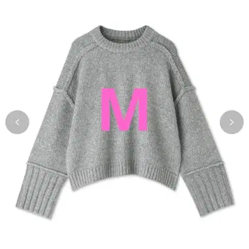 시마무라 MARIE 니트 풀오버 그레이 M 온라인 한정판