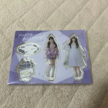 생일 아크릴 스탠드 보라색