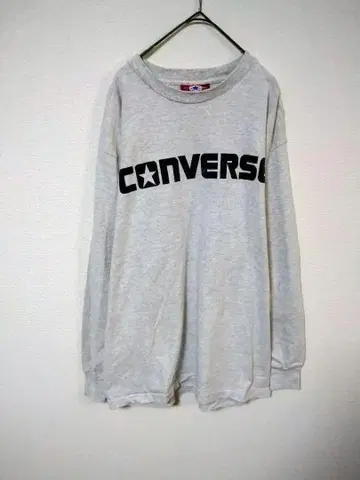 컨버스 레어 미국제 90년대 롱T 남성용 L 그레이 면 빈티지