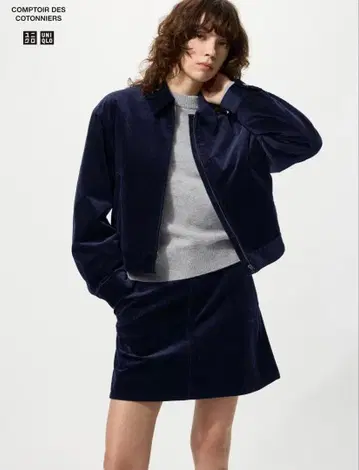 코듀로이 미니 스커트