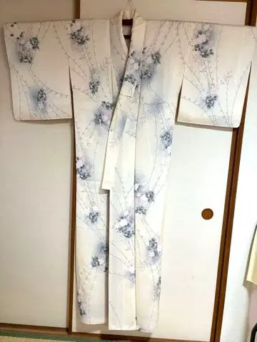 (컨디션 최상) 고급 꽃무늬 호몬기 츠케사게 순수 실크 포멀