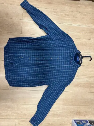Pendleton 네이비 계열 체크 긴팔 셔츠