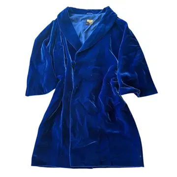 빈티지 독일제 벨벳 벨로아 별진 로브 가운 나이트 웨어