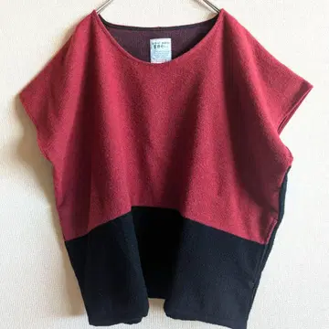 SOU SOU 야요이 스타일 베스트 빨간색/블랙