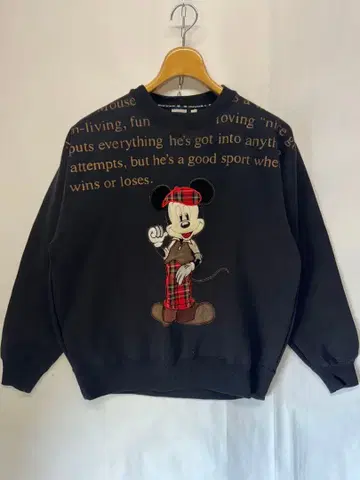 Disney 빈티지 미키마우스 맨투맨 트레이닝복 M