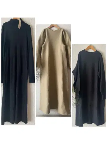 유니클로 e/rm 활용 니트 원피스 3종 세트