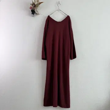 프릭스스토어 니트 원피스 보르도