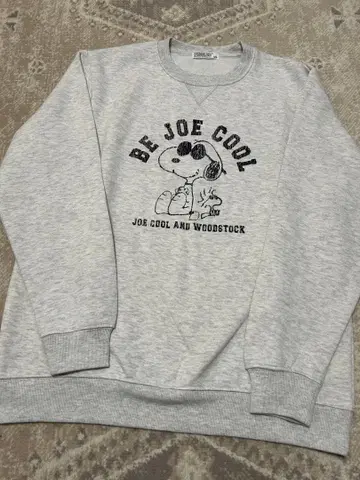 스누피 크루넥 트레이닝복 그레이