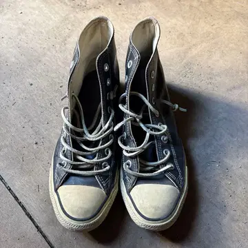 컨버스 가죽 하이컷