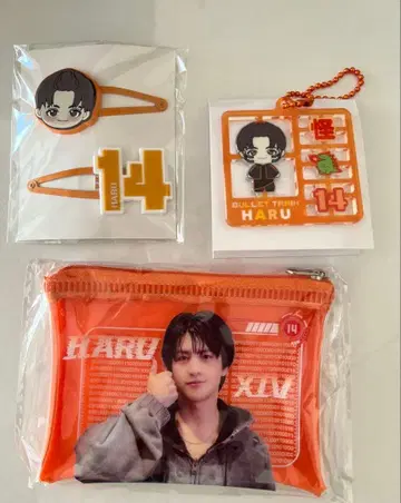 초특급 REAL? 하루 파우치 헤어 클립 랜덤 키링