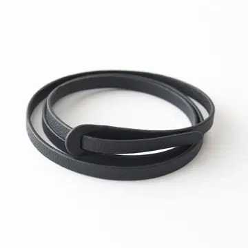 soeju 소 비건 레더렛 세로 벨트 네이비