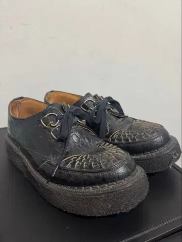 George cox 영국제 러버 솔 엠보 블랙