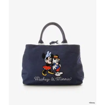 새상품 택 포함 사만다 타바사 미키 미니 데님 토트백 빅 사이즈