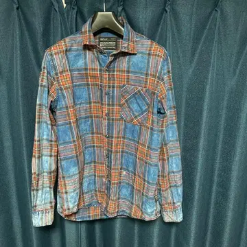 REPLAY 체크 무늬 긴팔 셔츠 L 사이즈