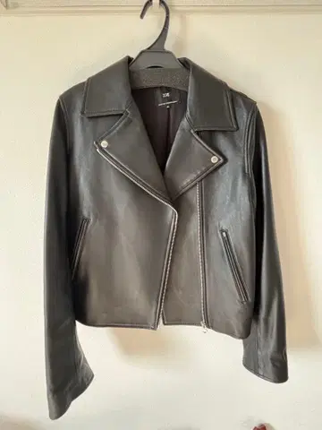 23구 블랙 램 가죽 라이더 자켓