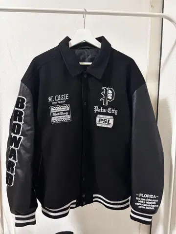 WEGO/ [25년 가을/겨울 신상] 멜톤 와펜 바시티 자켓