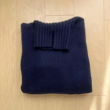 터틀넥 스웨터 네이비 tomorrowland