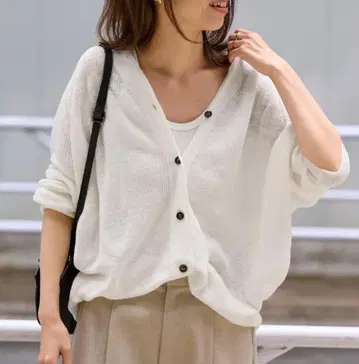 FRAMeWORK 워셔블 루즈 가디건 내추럴